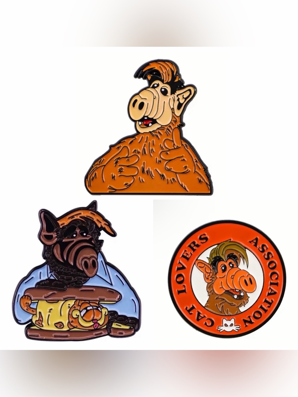 Alf 1986 Sitcom Enamel Metal Pin
